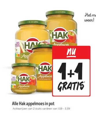 extra - Hak appelmoes in pot
