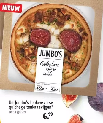 Quiche geitenkaas vijgen