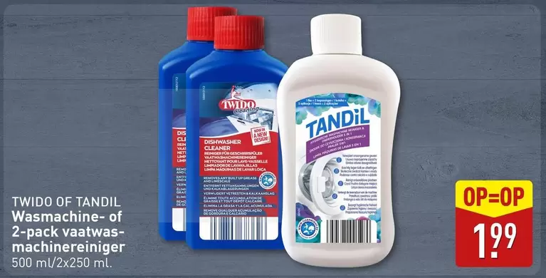 Design - Wasmachine- of 2-pack vaatwas-machinereiniger