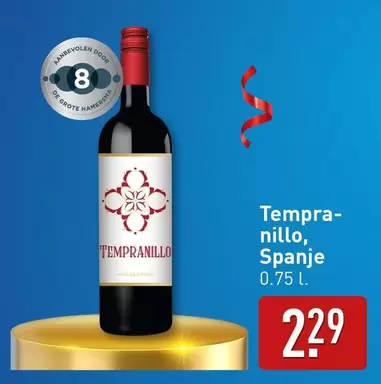 De - Tempranillo, Spanje