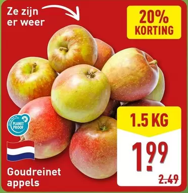 Goudreinet appels