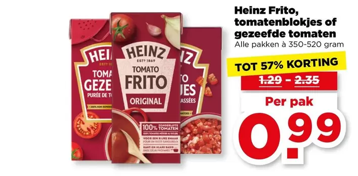 Heinz - Tomatenblokjes Of Gezeefde Tomaten