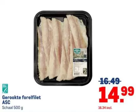 Gerookte forelfilet ASC