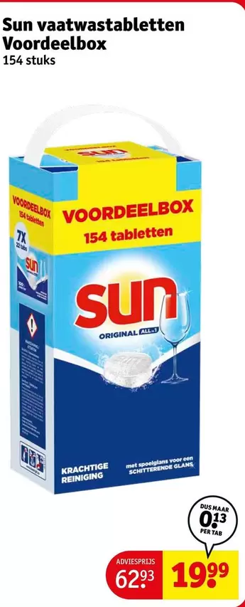 Sun - vaatwastabletten Voordeelbox