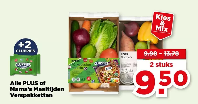 Mix - PLUS of Mama's Maaltijden Verspakketten