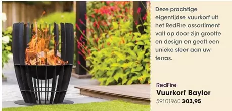 Op - Vuurkorf Baylor