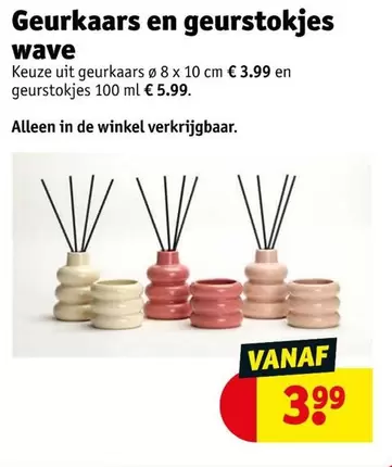 Wave - Geurkaars en geurstokjes