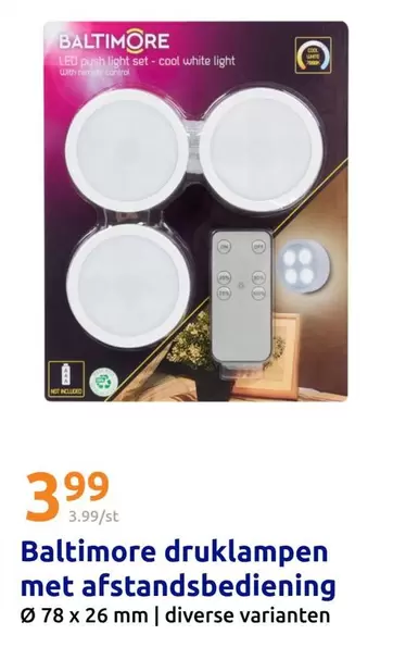 White - Druklampen Met Afstandsbediening
