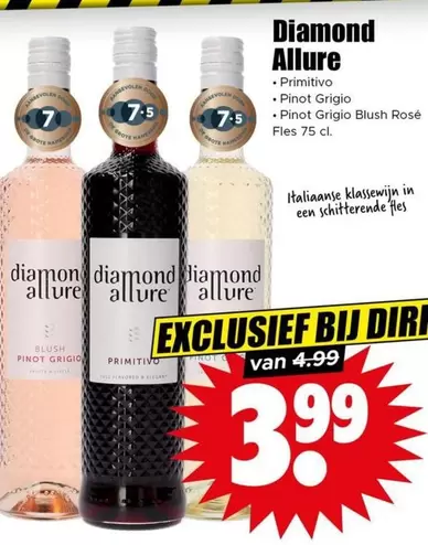 Diamond - Primitivo Pinot Grigio Pinot Grigio Blush Rosé