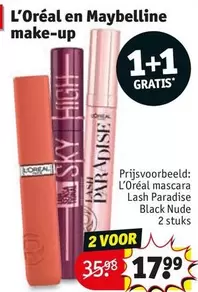 L'Oréal - mascara Lash Paradise Black Nude