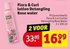 Flora - lotion Detangling Rose water