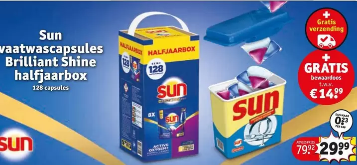 Sun - vaatwascapsules Brilliant Shine halfjaarbox