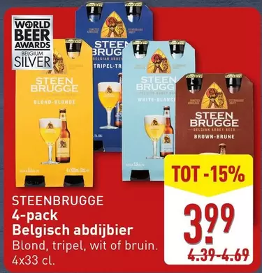 Bruin - STEENBRUGGE 4-pack Belgisch abdijbier