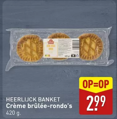 Crème brûlée-rondo's