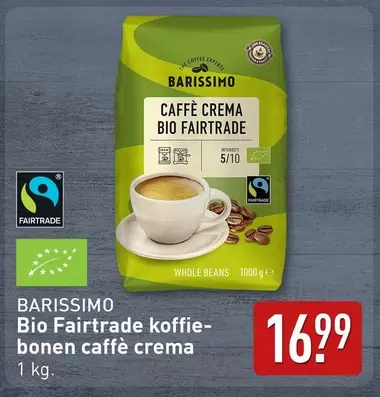 Bio -  Fairtrade koffie-bonen caffè crema