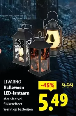 Op - Halloween LED-lantaarn