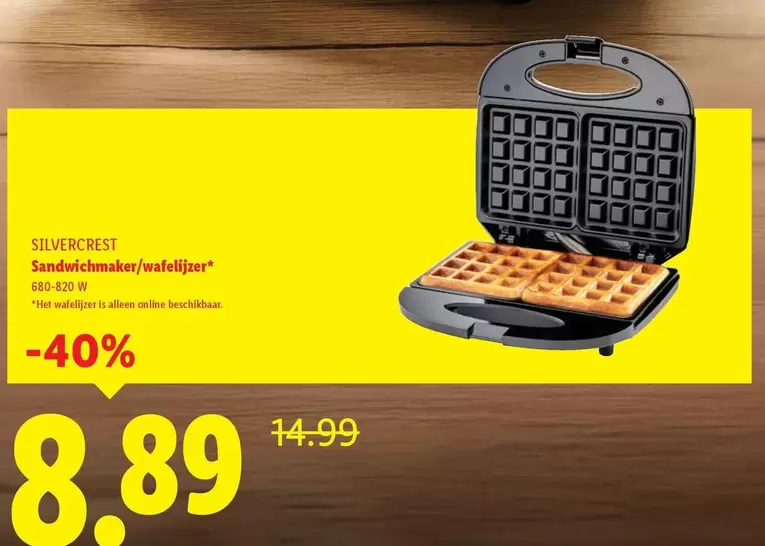 Sandwichmaker/wafelijzer