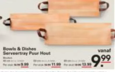 Serveertray Puur Hout