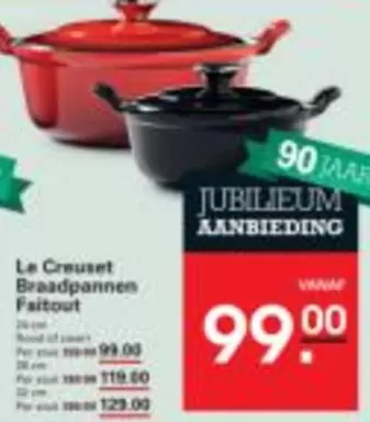 Le Creuset - Braadpannen Faitout