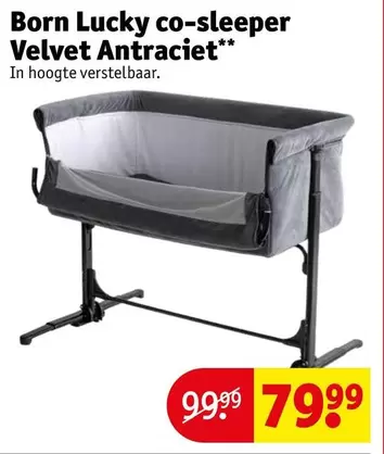 Velvet - co-sleeper  Antraciet**