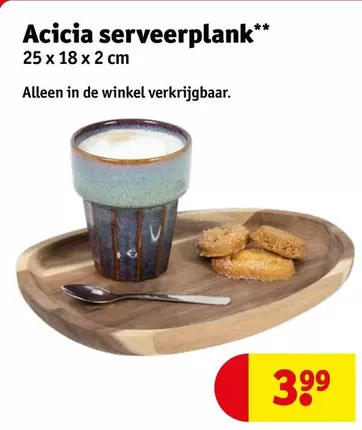 De - Acicia serveerplank
