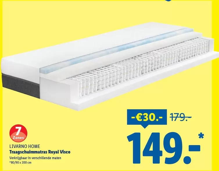 Royal - Traagschuimmatras  Visco