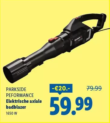 Elektrische axiale badblazer