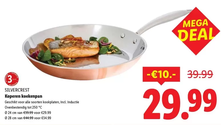 mega - Koperen koekenpan