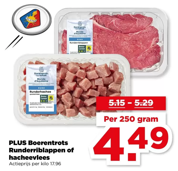 one - Runderriblappen of hacheevlees