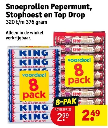 top - Snoeprollen Pepermunt, Shoest en Top Drop