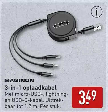 3-in-1 oplaadkabel