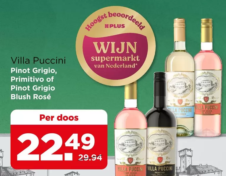 Villa - Pinot Grigio, Primitivo of Pinot Grigio Blush Rosé
