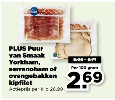 Yorkham, serranoham of ovengebakken kipfilet