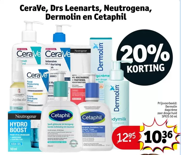 Neutrogena - CeraVe, Drs Leenarts, , Dermolin en Cetaphil