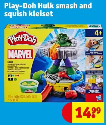 Play-Doh - Hulk smash and squish kleiset