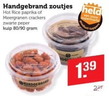 Topper - Handgebrand zoutjes