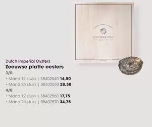Dutch - Zeeuwse platte oesters