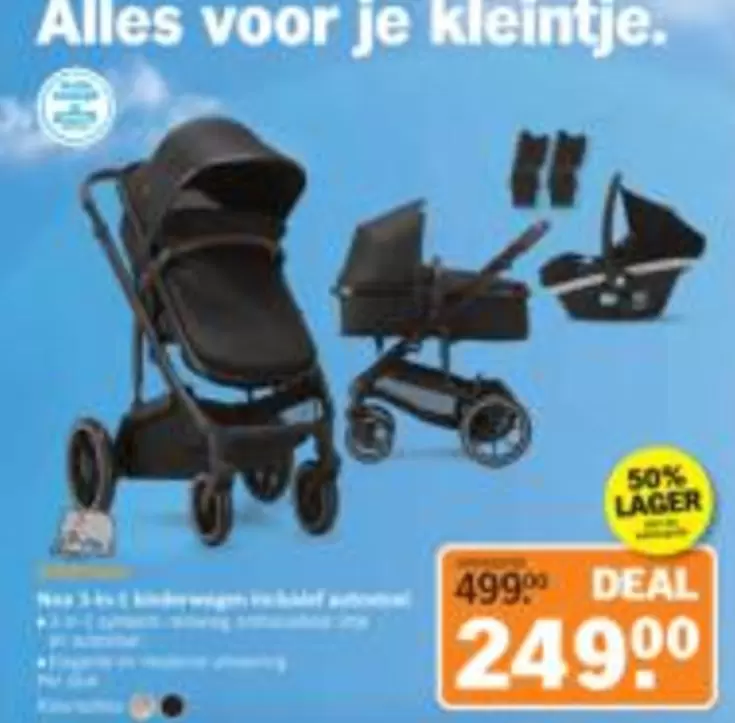 Nox 3-in-1 kinderwagen inclusief autostoel