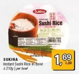 Instant Sushi Rice in Bowl