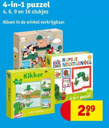 De - 4-in-1 puzzel