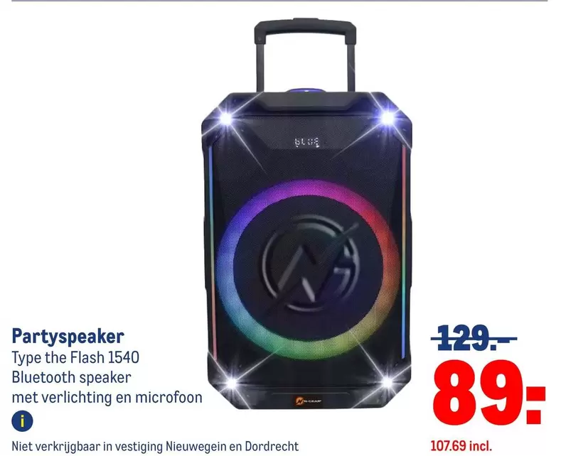 Flash - Partyspeaker Type the  1540