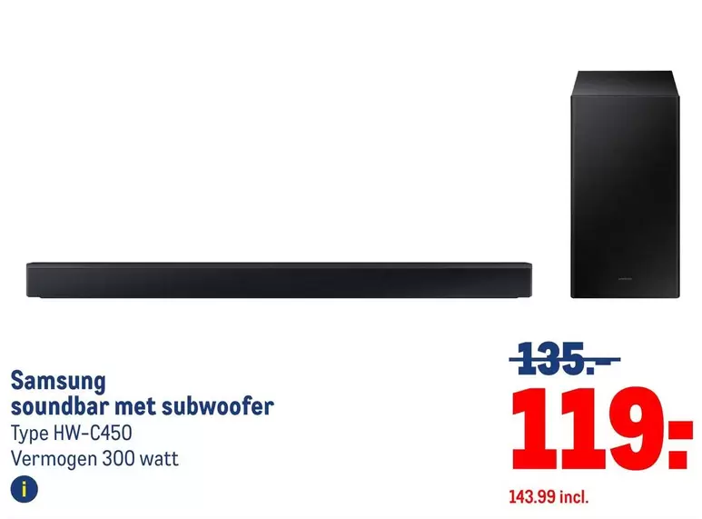 Samsung - Soundbar Met Subwoofer
