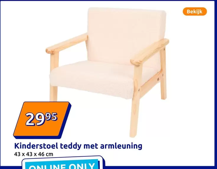 Kinderstoel teddy met armleuning