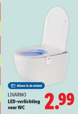 De - LED-verlichting voor WC