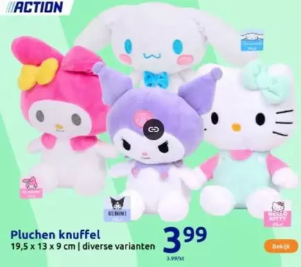 Hello Kitty - Pluchen knuffel