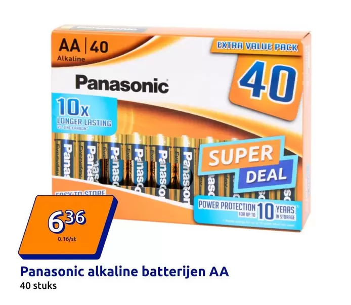 Panasonic - alkaline batterijen AA