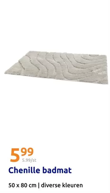 Chenille badmat