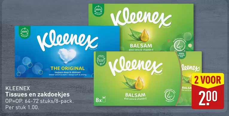 Kleenex - Tissues en zakdoekjes