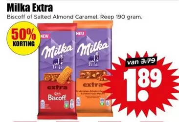 Milka - Extra Biscoff or Salted Almond Caramel