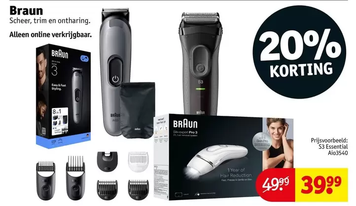 Braun - Scheer, trim en ontharing
